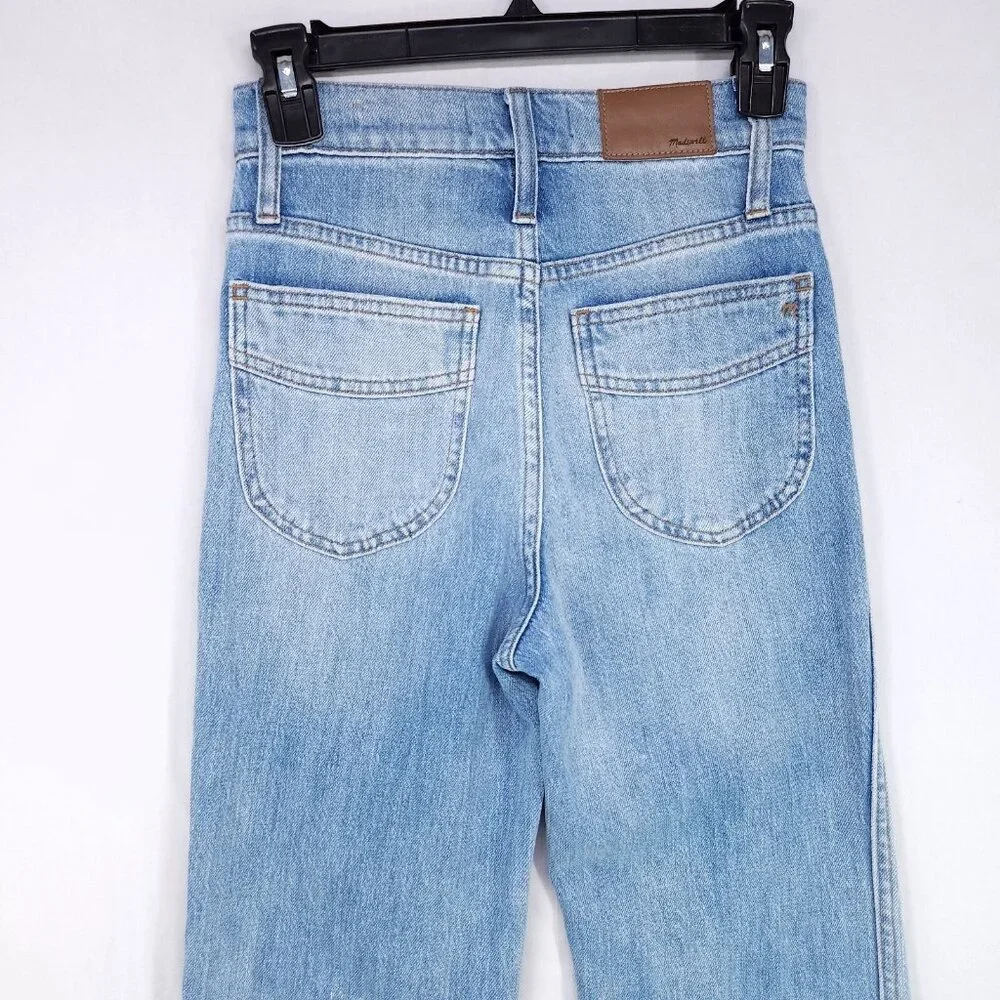 Madewell Jeans 11" High-Rise Flare Women's Size 24 Medium Wash Stretch - Picture 4 of 14